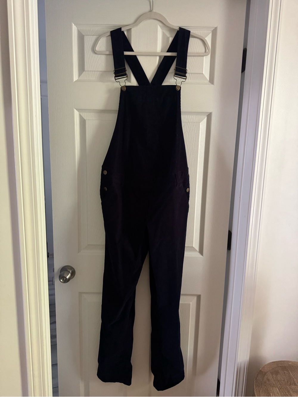 Maternity overalls- Hatch- suede navy- size 0